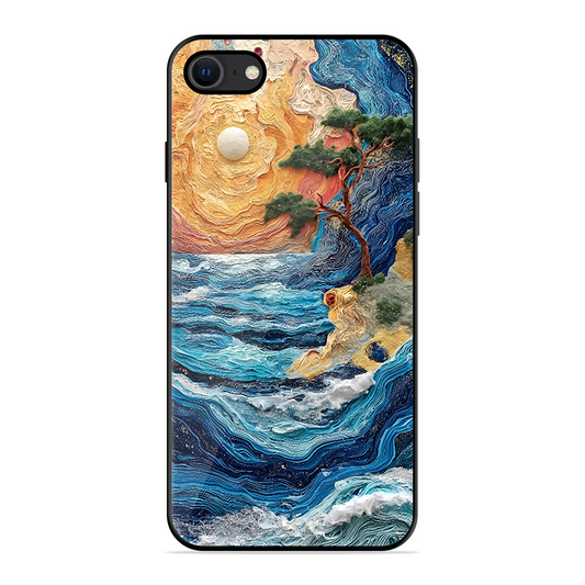 Colorful Painting Printed Protective Phone Cover for iPhone SE 2020