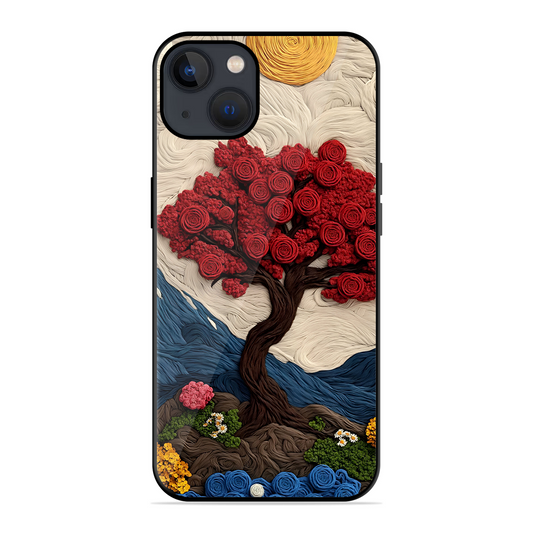 Nature Tree Printed Protective Phone Cover for iPhone 13