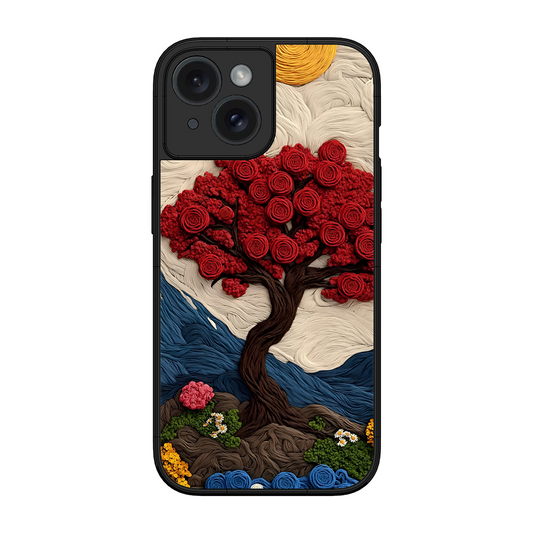 Nature Tree Printed Protective Phone Cover for iPhone 15