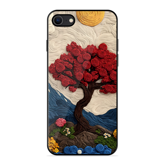 Nature Tree Printed Protective Phone Cover for iPhone SE 2020