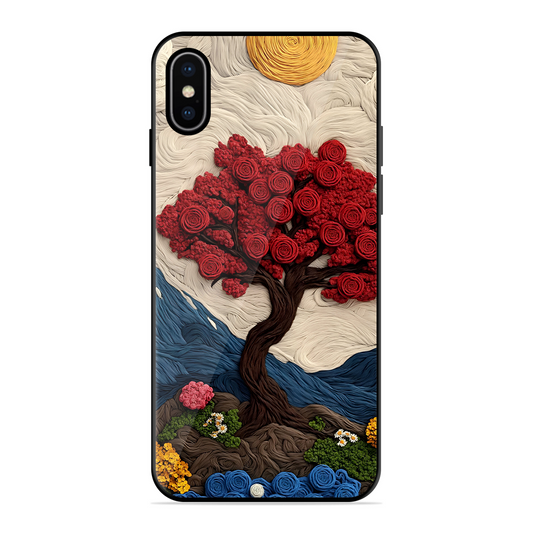 Nature Tree Printed Protective Phone Cover for iPhone X