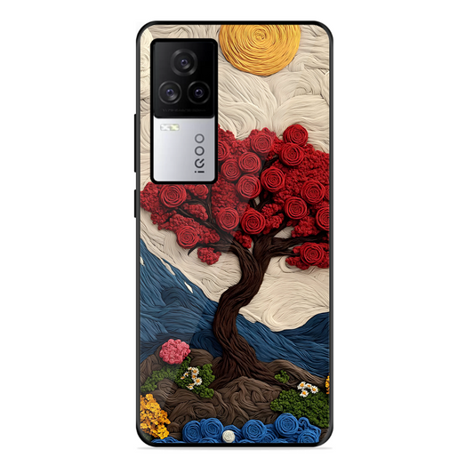 Nature Tree Printed Protective Phone Cover for Iqoo 7 Legend 5G