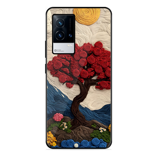 Nature Tree Printed Protective Phone Cover for Iqoo 9 5G