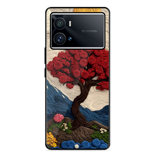 Nature Tree Printed Protective Phone Cover for Iqoo 9 Pro
