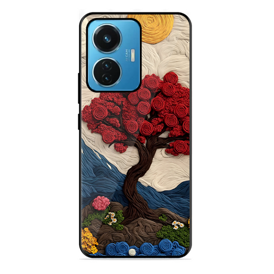 Nature Tree Printed Protective Phone Cover for Iqoo Z6 44W