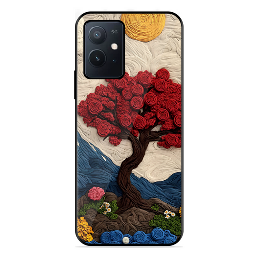 Nature Tree Printed Protective Phone Cover for Iqoo Z6 5G