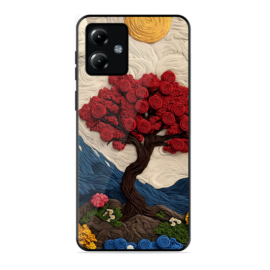 Nature Tree Printed Protective Phone Cover for Motorola Moto G14