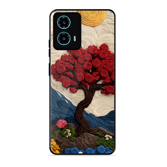 Nature Tree Printed Protective Phone Cover for Motorola Moto G34 5G