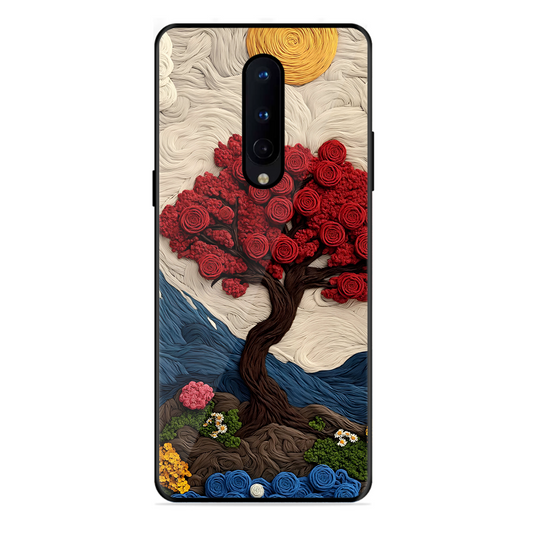 Nature Tree Printed Protective Phone Cover for Oneplus 8