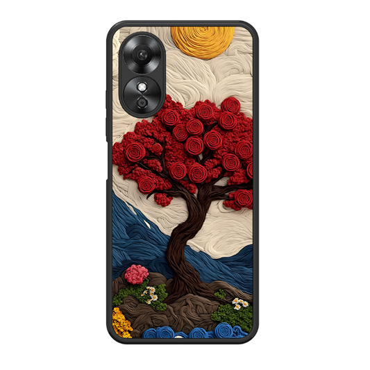 Nature Tree Printed Protective Phone Cover for Oppo A17
