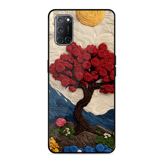Nature Tree Printed Protective Phone Cover for Oppo A52