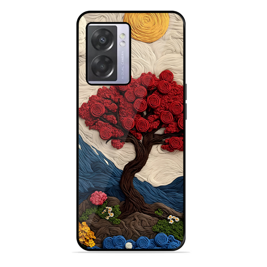 Nature Tree Printed Protective Phone Cover for Oppo A57 5G