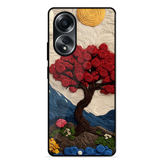 Nature Tree Printed Protective Phone Cover for Oppo A58