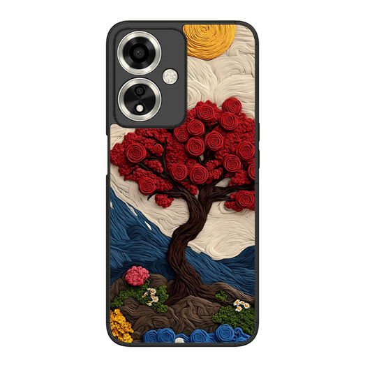 Nature Tree Printed Protective Phone Cover for Oppo A59 5G