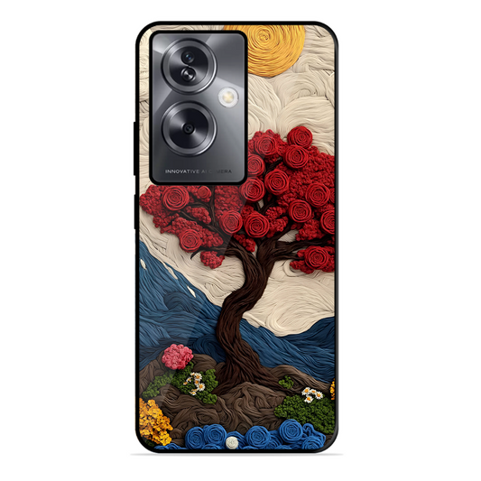Nature Tree Printed Protective Phone Cover for Oppo A79 5G