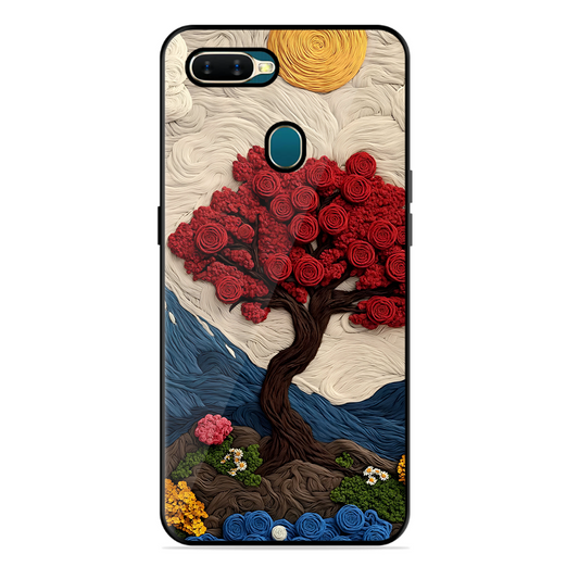 Nature Tree Printed Protective Phone Cover for Oppo A7