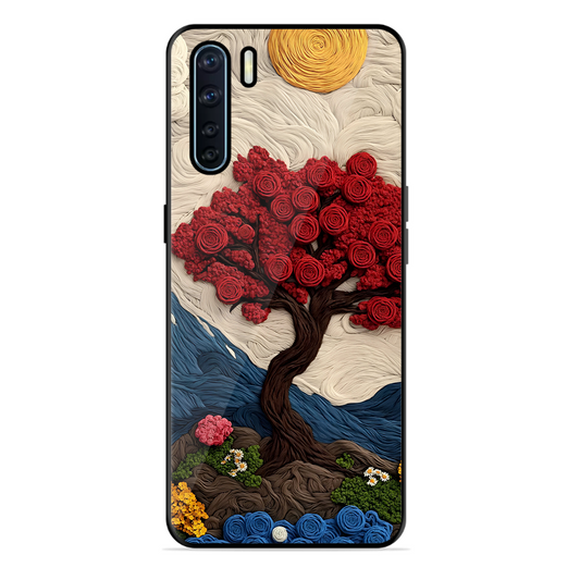 Nature Tree Printed Protective Phone Cover for Oppo F15