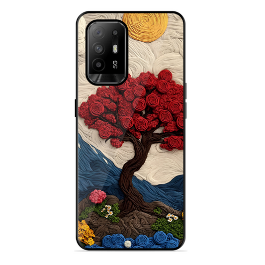 Nature Tree Printed Protective Phone Cover for Oppo F19 Pro Plus
