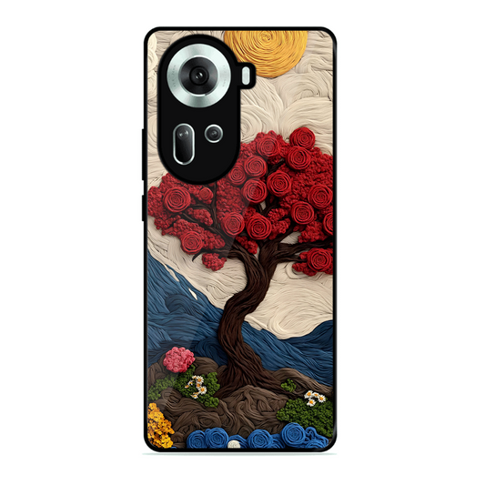 Nature Tree Printed Protective Phone Cover for Oppo Reno 11 5G