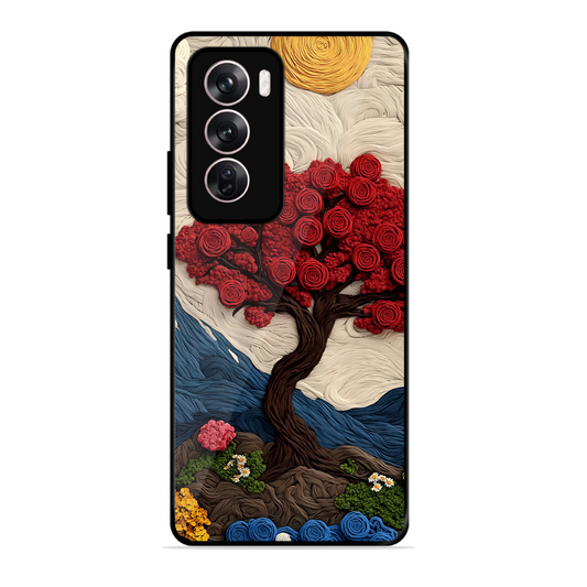 Nature Tree Printed Protective Phone Cover for Oppo Reno 12 Pro 5G