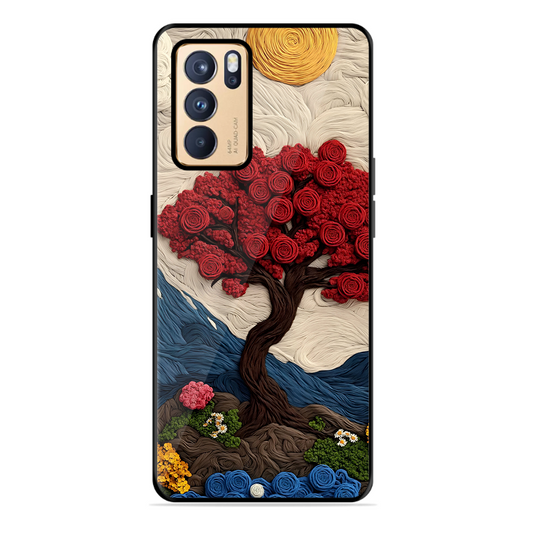 Nature Tree Printed Protective Phone Cover for Oppo Reno 6 Pro 5G