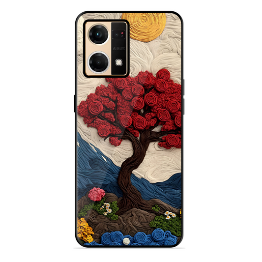 Nature Tree Printed Protective Phone Cover for Oppo Reno 7 4G