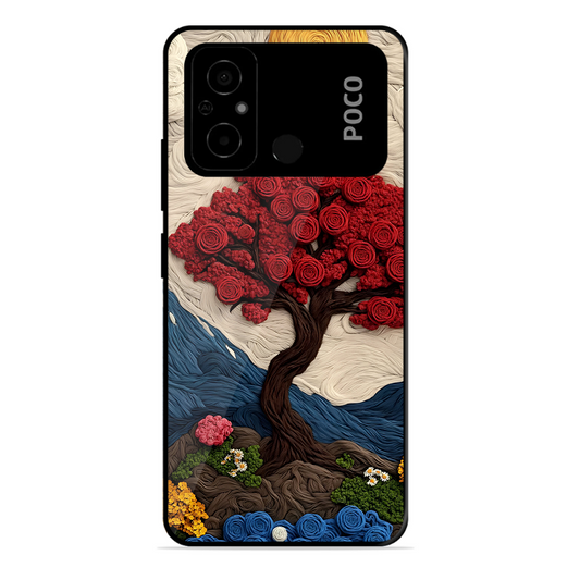 Nature Tree Printed Protective Phone Cover for Poco C55