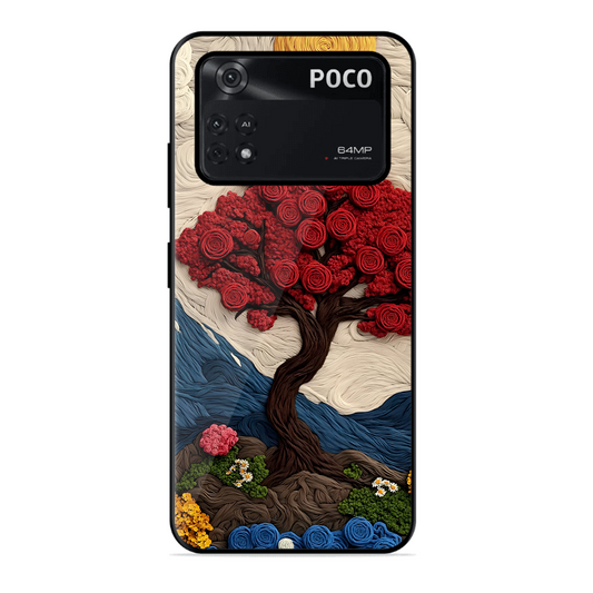 Nature Tree Printed Protective Phone Cover for Poco M4 Pro 4G