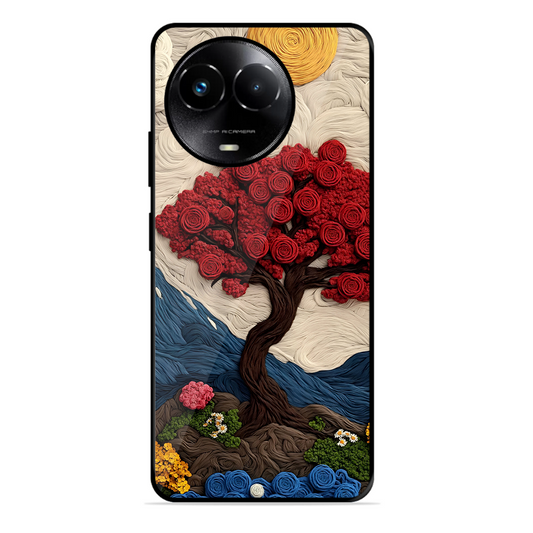 Nature Tree Printed Protective Phone Cover for Realme 11X 5G