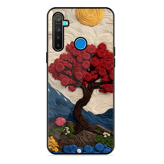 Nature Tree Printed Protective Phone Cover for Realme 5