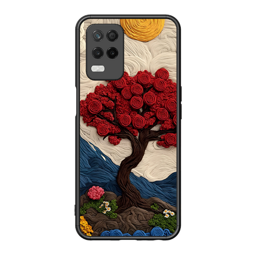 Nature Tree Printed Protective Phone Cover for Realme 8 5G