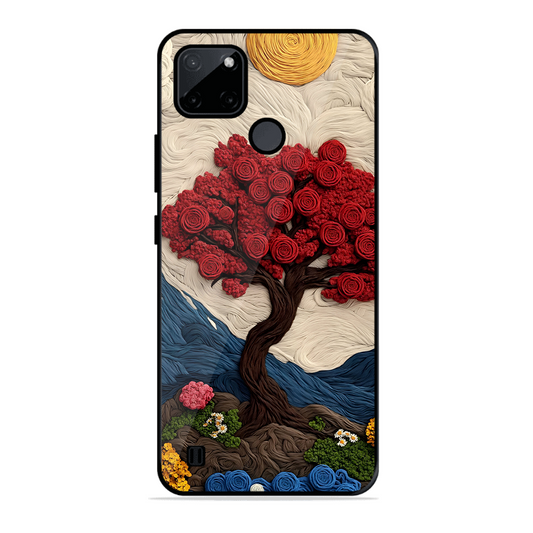Nature Tree Printed Protective Phone Cover for Realme C21Y
