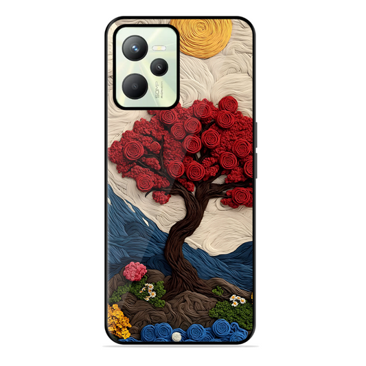 Nature Tree Printed Protective Phone Cover for Realme C35