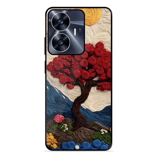 Nature Tree Printed Protective Phone Cover for Realme C55