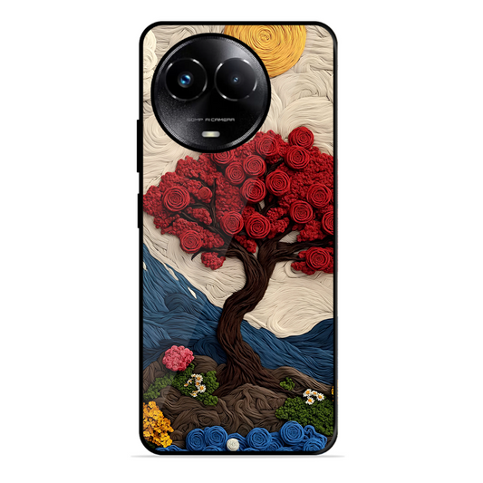 Nature Tree Printed Protective Phone Cover for Realme C67 5G