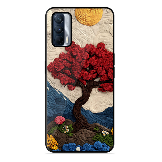 Nature Tree Printed Protective Phone Cover for Realme X7 5G