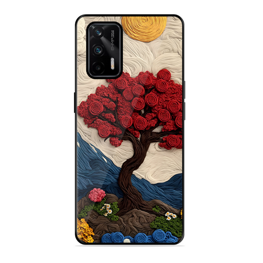 Nature Tree Printed Protective Phone Cover for Realme X7 Max 5G