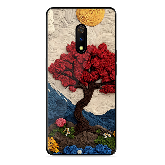 Nature Tree Printed Protective Phone Cover for Realme X