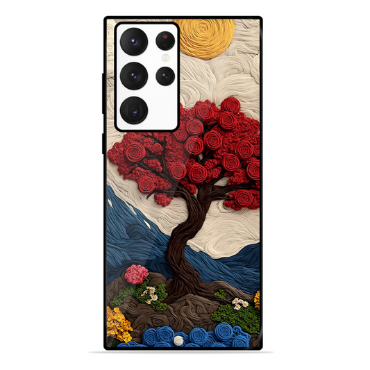 Nature Tree Printed Protective Phone Cover for Samsung Galaxy S22 Ultra