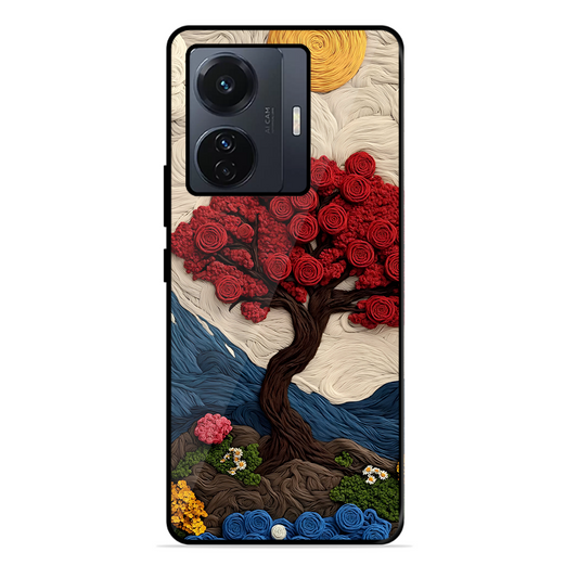 Nature Tree Printed Protective Phone Cover for Vivo T1 Pro 5G