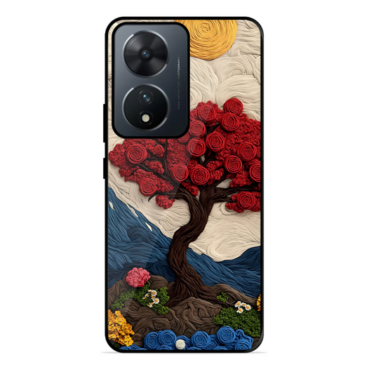 Nature Tree Printed Protective Phone Cover for Vivo T2 5G