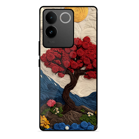 Nature Tree Printed Protective Phone Cover for Vivo T2 Pro 5G
