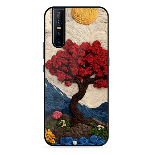 Nature Tree Printed Protective Phone Cover for Vivo V15 Pro