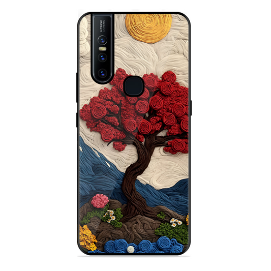 Nature Tree Printed Protective Phone Cover for Vivo V15