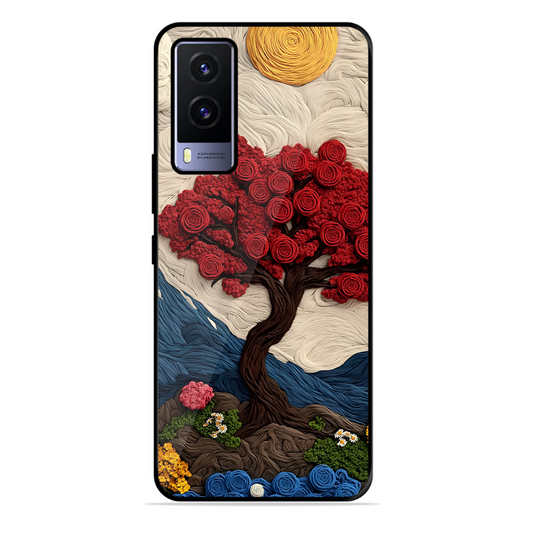 Nature Tree Printed Protective Phone Cover for Vivo V21E 5G