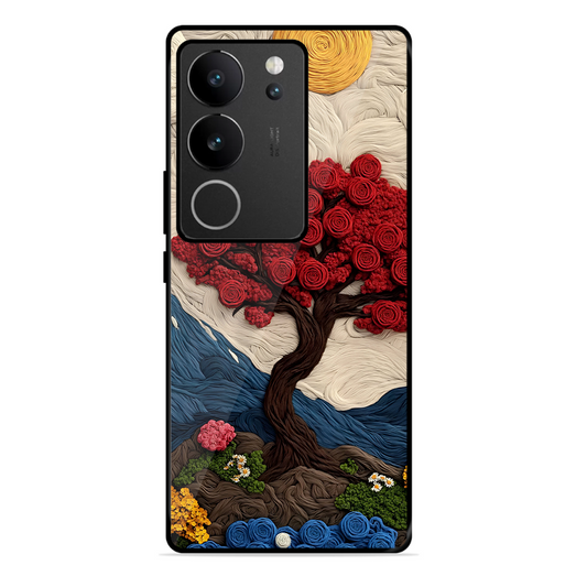 Nature Tree Printed Protective Phone Cover for Vivo V29 5G