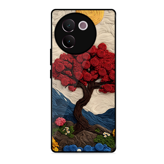 Nature Tree Printed Protective Phone Cover for Vivo V30E 5G