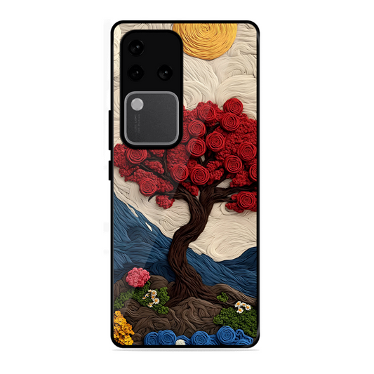 Nature Tree Printed Protective Phone Cover for Vivo V30 Pro 5G