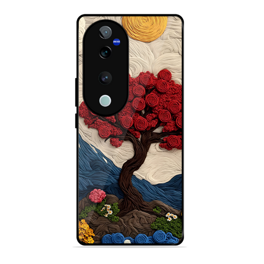 Nature Tree Printed Protective Phone Cover for Vivo V40 Pro 5G