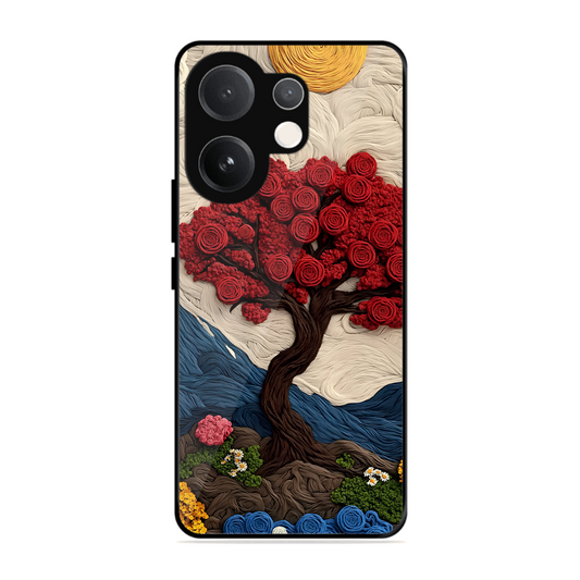 Nature Tree Printed Protective Phone Cover for Vivo V60 5G